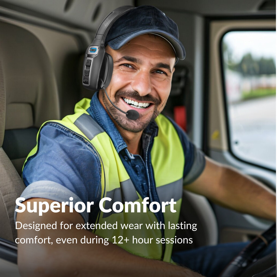 Noise Cancellation Bluetooth Headset (36hr Talk Time)