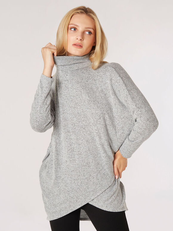 Soft Touch Wrap Tunic Top