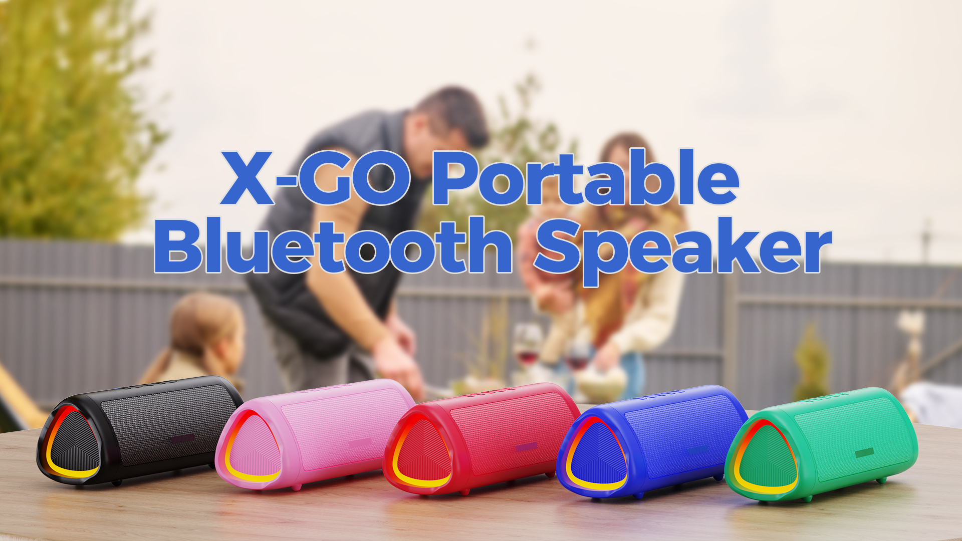 Bluetooth Speaker with HD Sound. Portable Wireless. IPX5 Waterproof. Up to 24H Playtime. TWS Pairing. BT5.3. for Home/Party/Outdoor/Beach. Electronic Gadgets. Birthday Gift (Black)