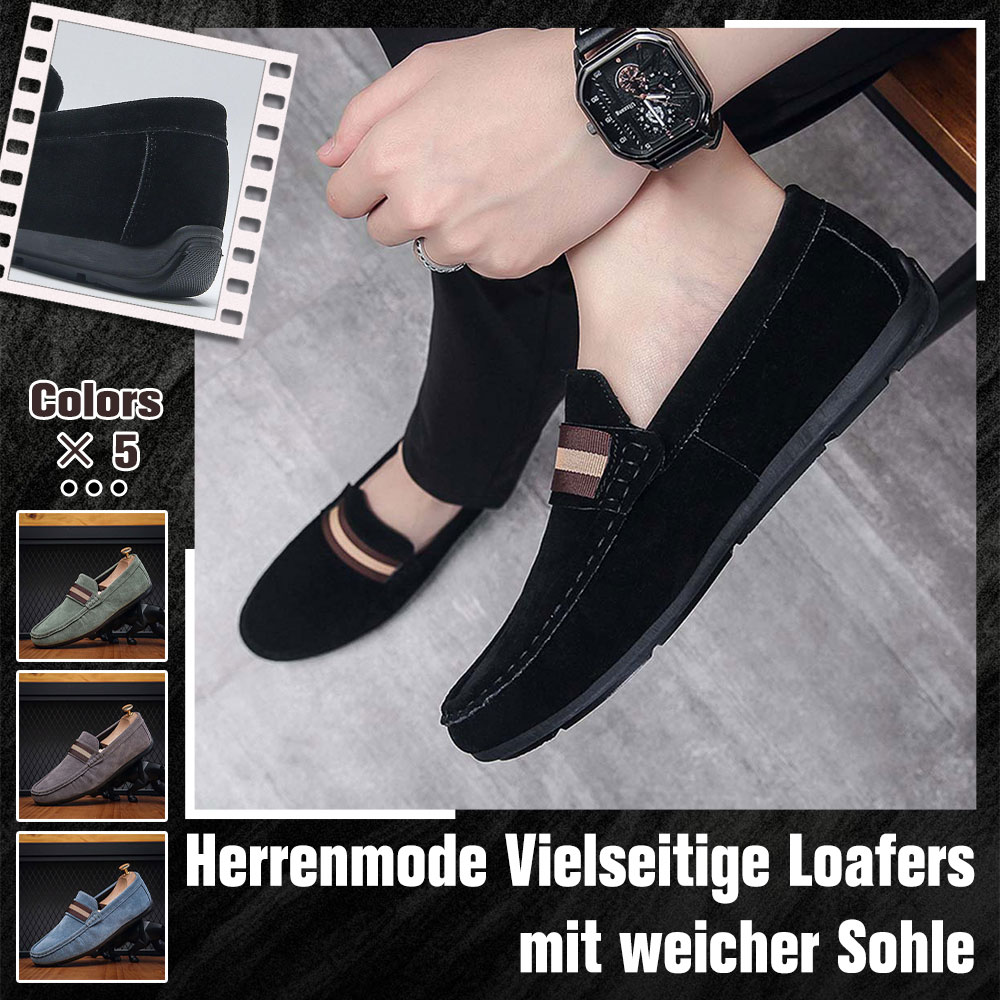 Ahlsentop Hochwertige Frühlings-Loafer aus Wildleder für Herren
