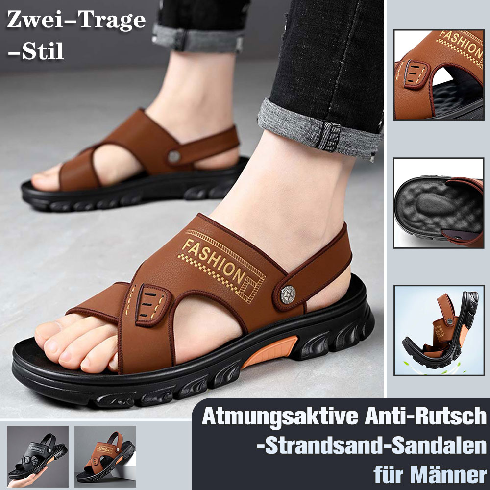 Ahlsentop Neue rutschfeste und atmungsaktive Strandsandalen für Herren
