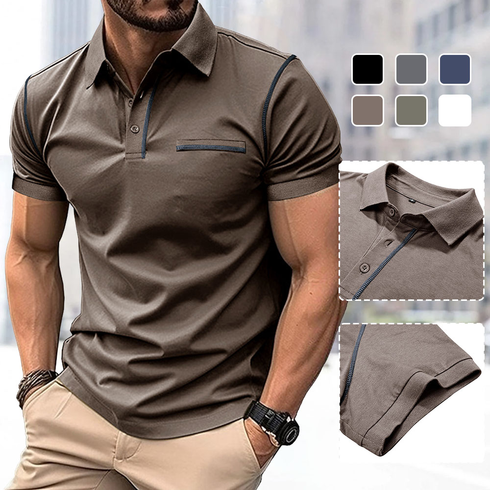 Ahlsentop™ Herren-Poloshirt mit Revers und kurzen Ärmeln
