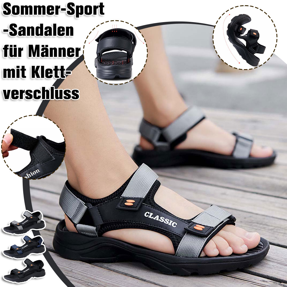 Ahlsentop Neue atmungsaktive Klettverschluss-Sandalen für Herren