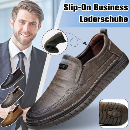 AHLSENTOP Neue Herren-Slip-on-Freizeitschuhe aus Leder