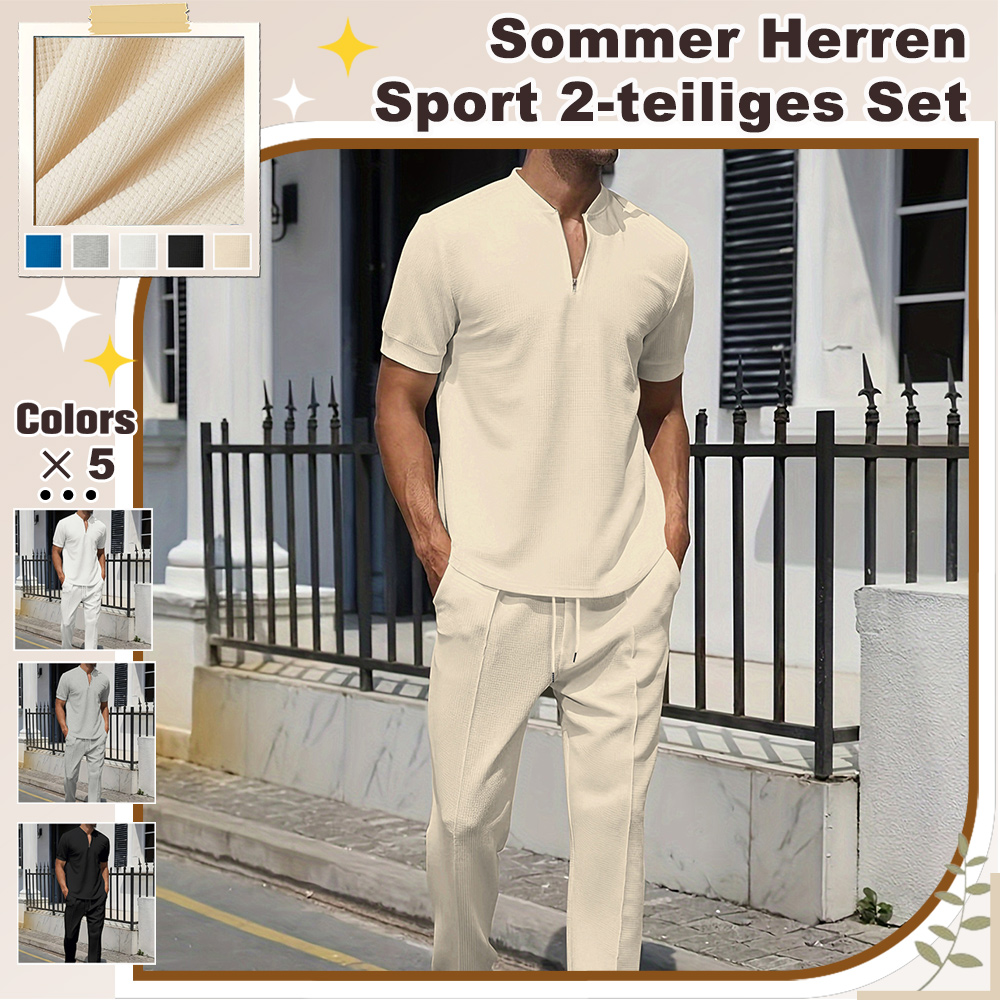AHLSENTOP™ Neues zweiteiliges Set aus Kurzarm und Hose für Herren