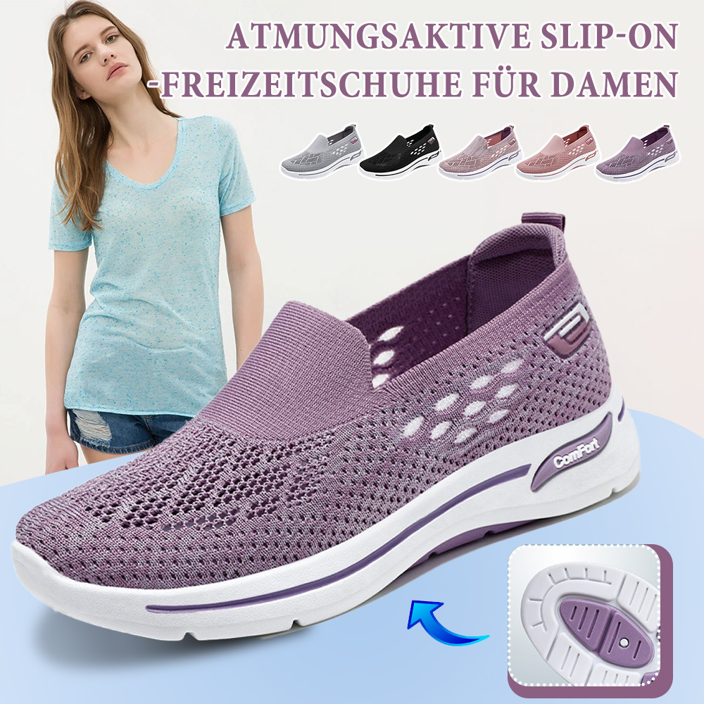 Ahlsentop Atmungsaktive Slip-on-Freizeitschuhe für Damen
