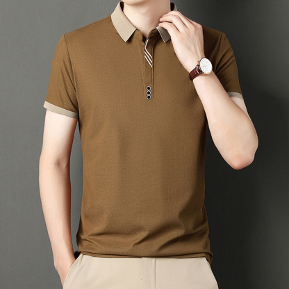 Ahlsentop™ Sommer-Herren-Casual-Business-Revers-Kurzarm-Poloshirt