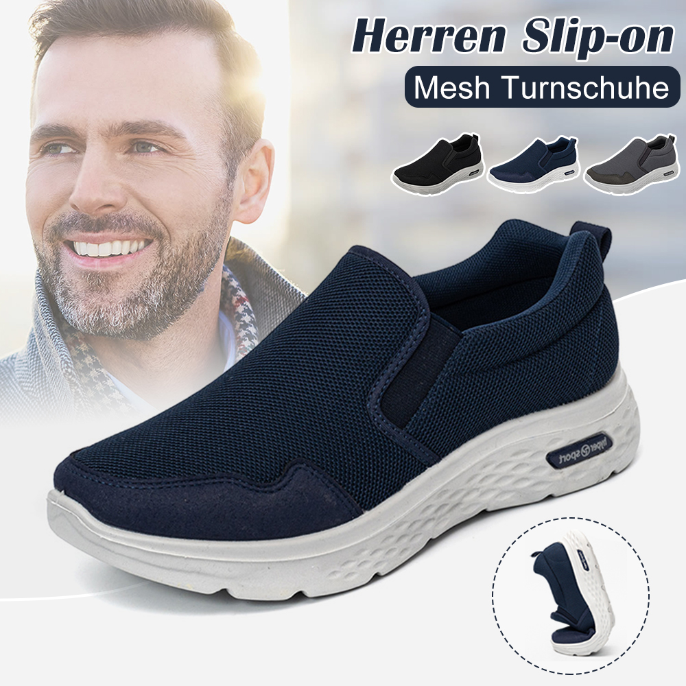 Ahlsentop Atmungsaktive Slip-on-Freizeitsneaker für Herren