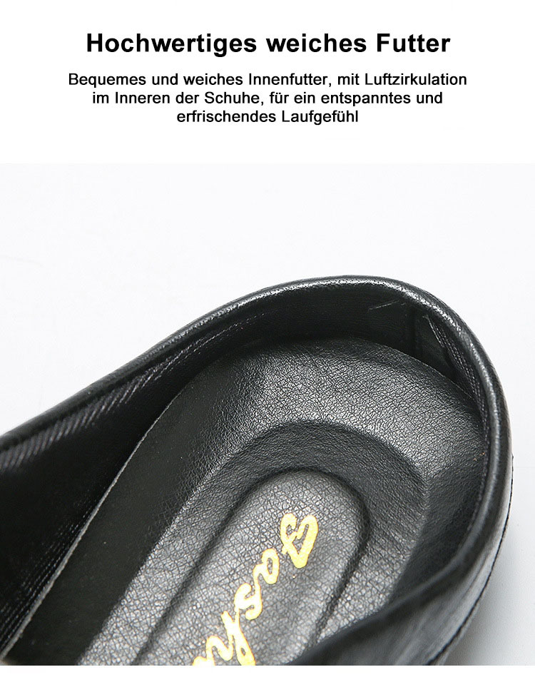 AHLSENTOP Neue lässige Halbhausschuhe aus Leder für Herren