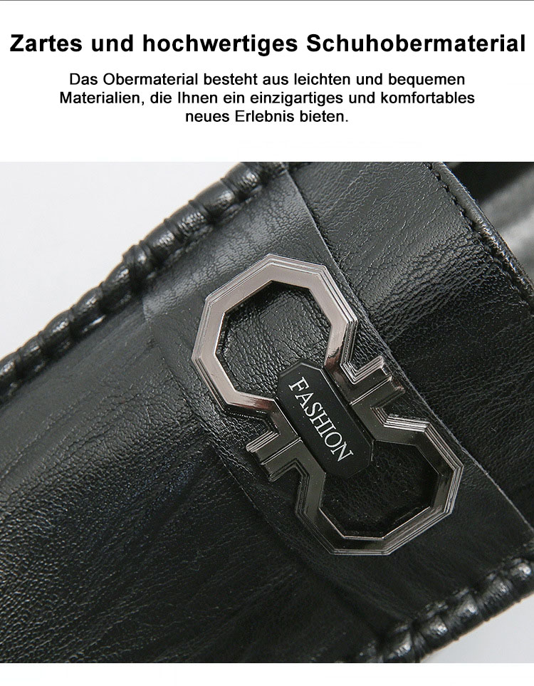 AHLSENTOP Neue lässige Halbhausschuhe aus Leder für Herren