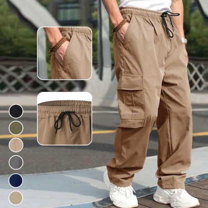AHLSENTOP Neue lässige gerade Hose für Herren im Sommer
