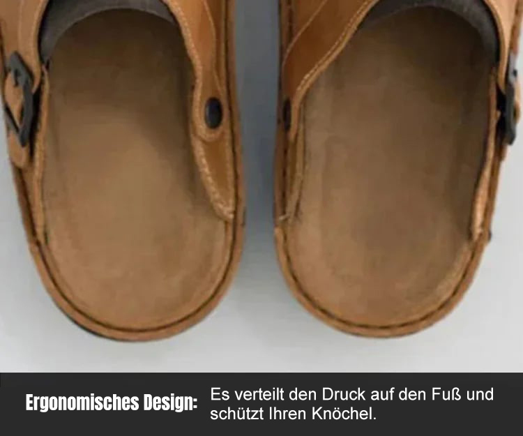 AHLSENTOP Neue große Freizeit-Lederhausschuhe für Herren