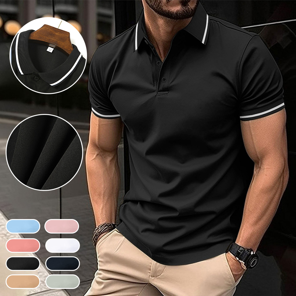 Ahlsentop™ Sommerliches Herren-Sportpoloshirt mit Revers