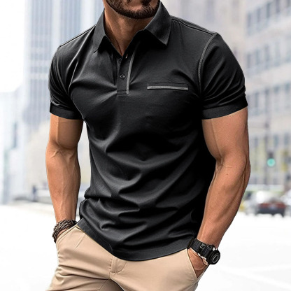 Ahlsentop™ Herren-Poloshirt mit Revers und kurzen Ärmeln