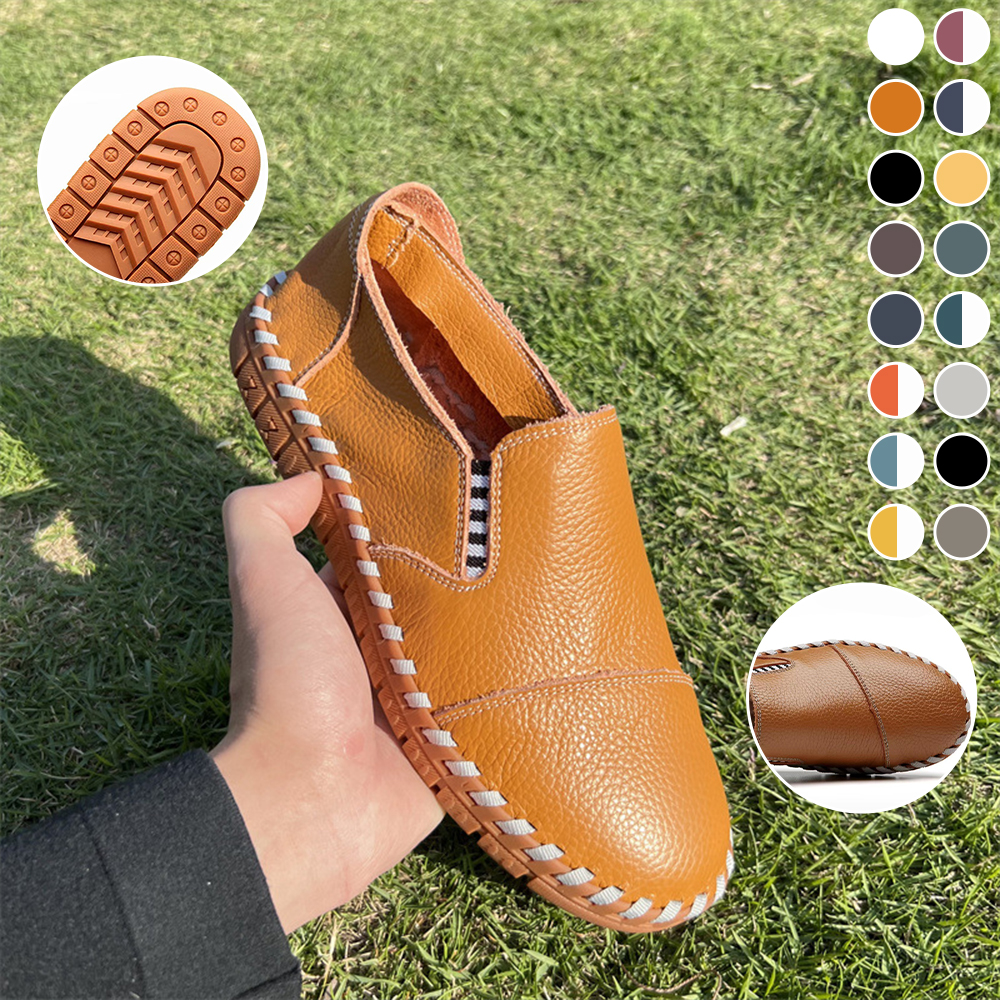 Ahlsentop Handgefertigte Herren-Slipper aus Leder