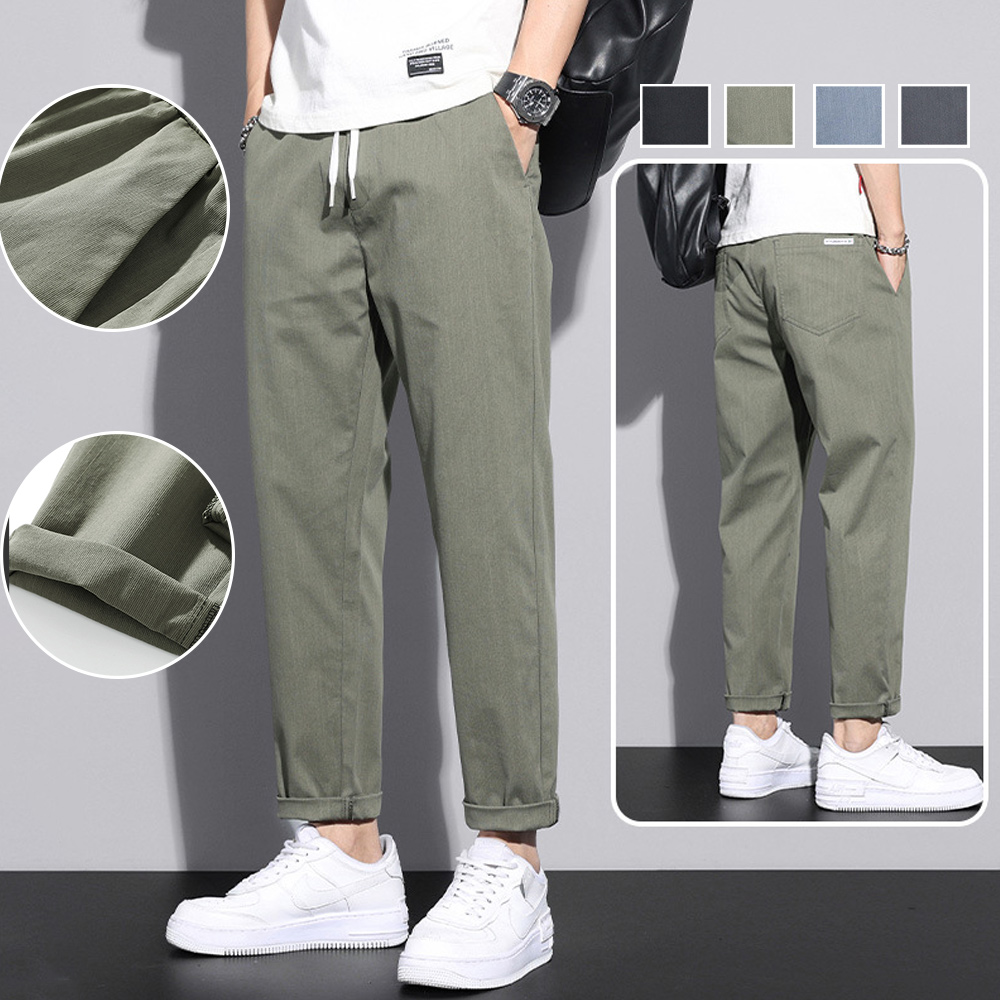 AHLSENTOP™ Sommerliche lockere Herren-Freizeithose aus Eisseide