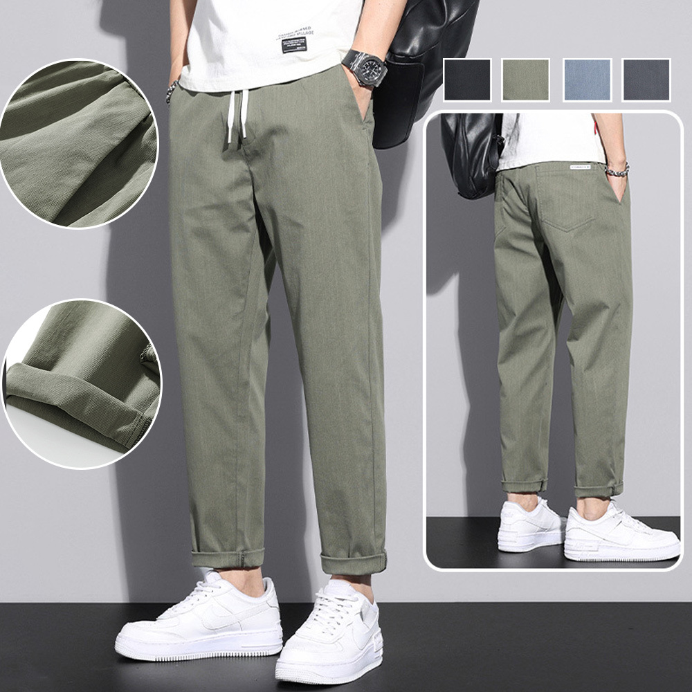 AHLSENTOP™ Sommerliche lockere Herren-Freizeithose aus Eisseide