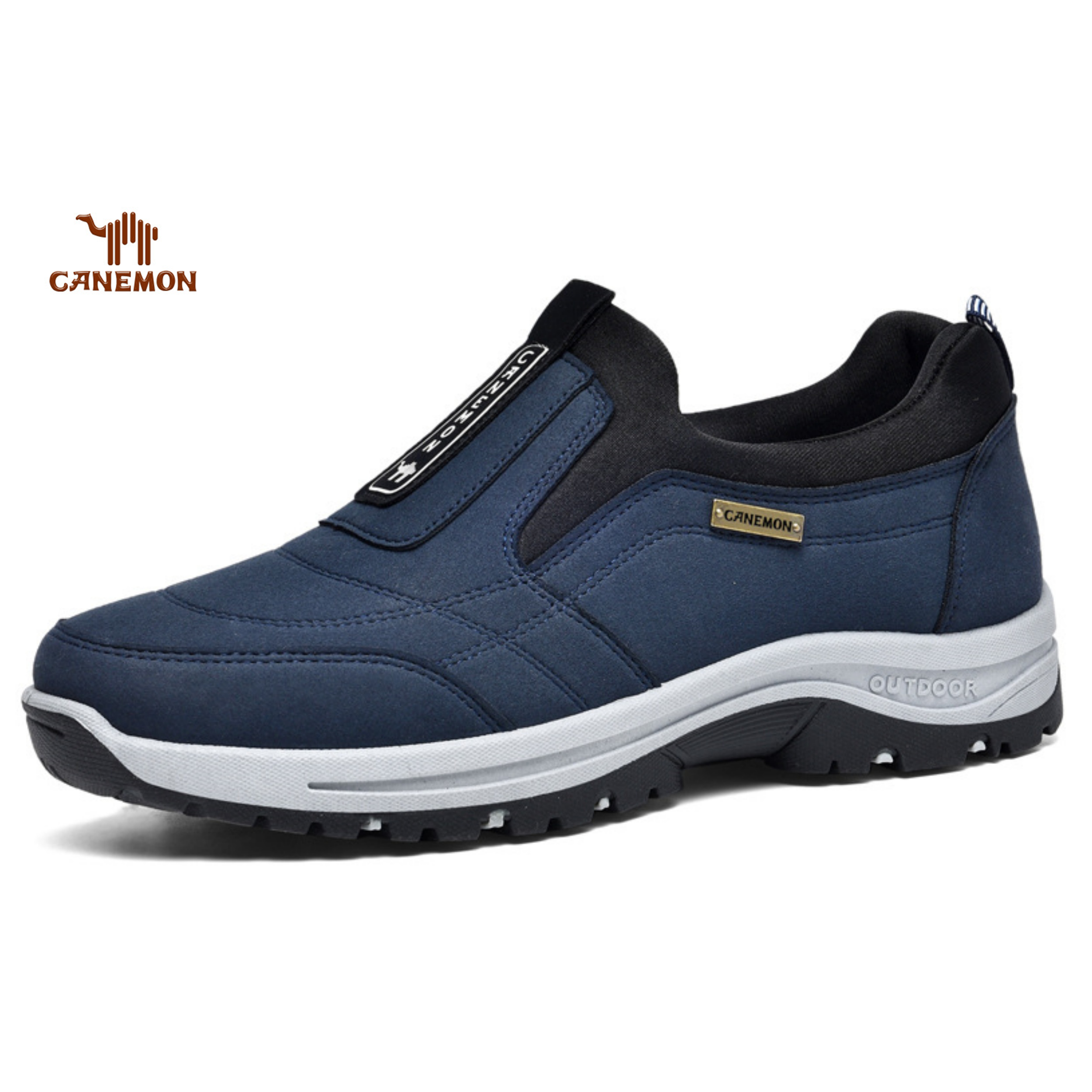 🔥Speziell für die Gesundheit der Füße entworfen🔥Herren Slip-On-Schuhe mit rutschfester Sohle im einfachen und schlichten Stil für den Frühling W052