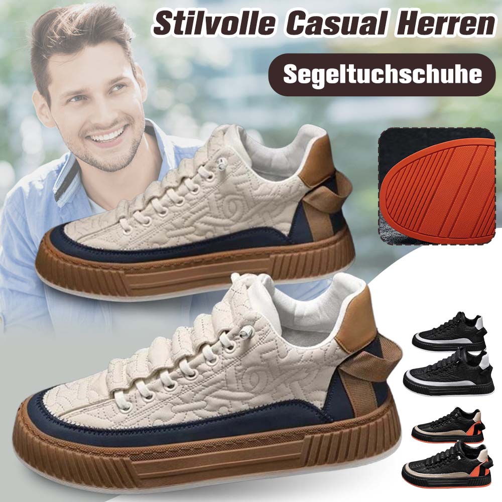 AHLSENTOP Neue modische Low-Top-Freizeitschuhe aus Segeltuch für Herren