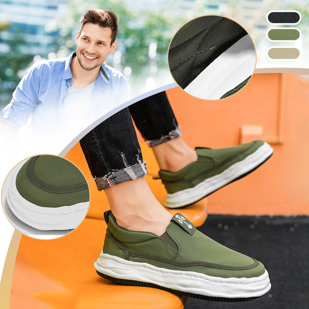Ahlsentop Slip-On-Segeltuchschuhe mit elastischem Besatz