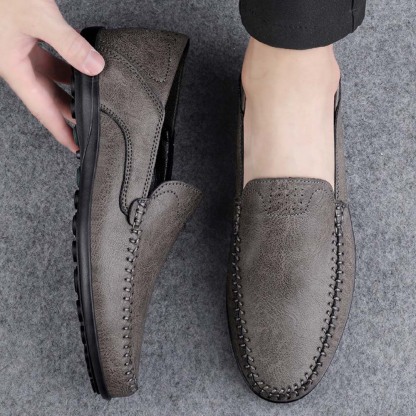 Ahlsentop Neue Slip-On-Freizeitschuhe aus Leder für Herren