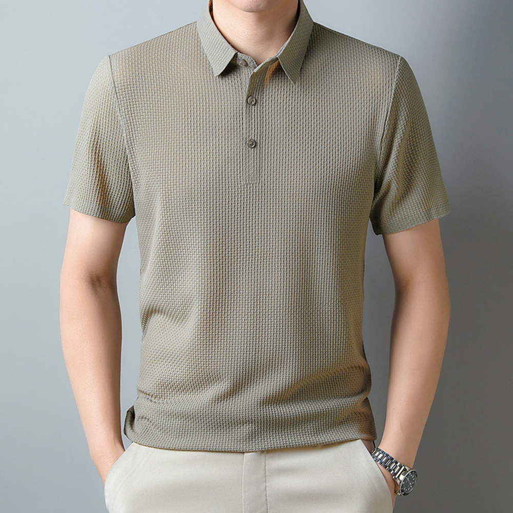 AHLSENTOP™ Lässiges Jacquard-Revers-Poloshirt für Herren