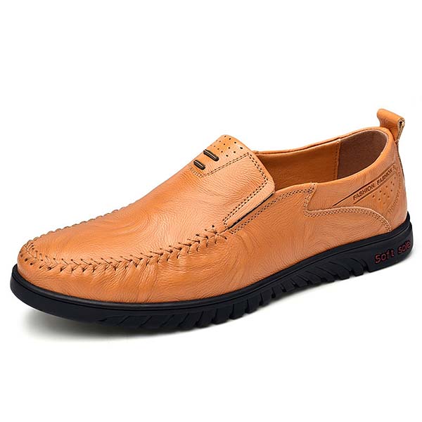 Ahlsentop Bequeme, atmungsaktive Freizeit-Lederschuhe für Herren