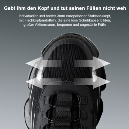 Ahlsentop Anti-Smash- und Anti-Stich-Arbeitssicherheitsschuhe für Herren