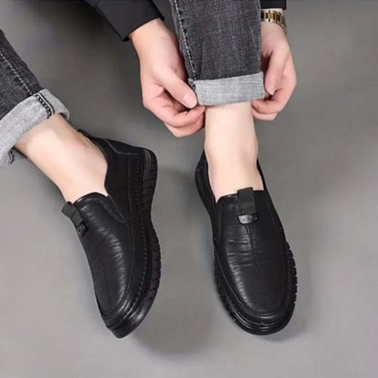 AHLSENTOP Neue Herren-Slip-on-Freizeitschuhe aus Leder