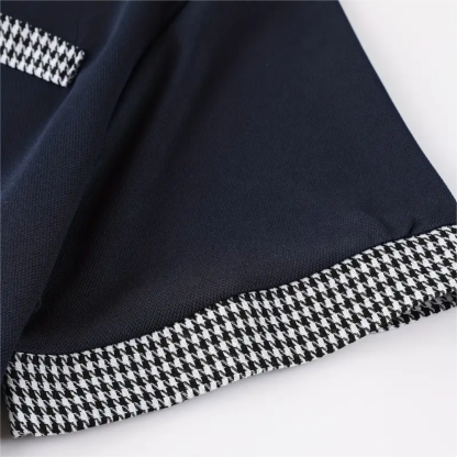 AHLSENTOP Kurzärmliges Herren-Poloshirt mit kariertem Revers