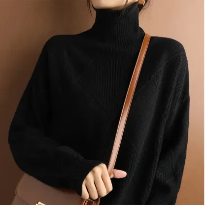 Rollkragenpullover aus Kaschmir für Damen