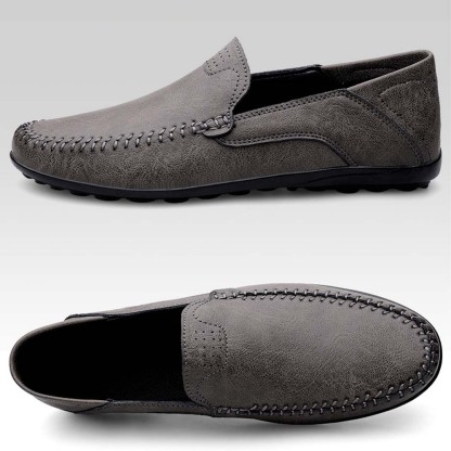 Ahlsentop Neue Slip-On-Freizeitschuhe aus Leder für Herren