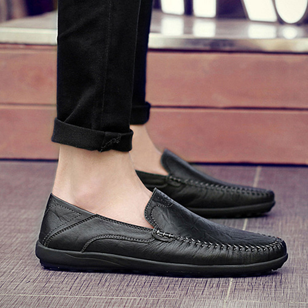 Ahlsentop Lässiger Modetrend, handgenähte Leder-Herrenschuhe