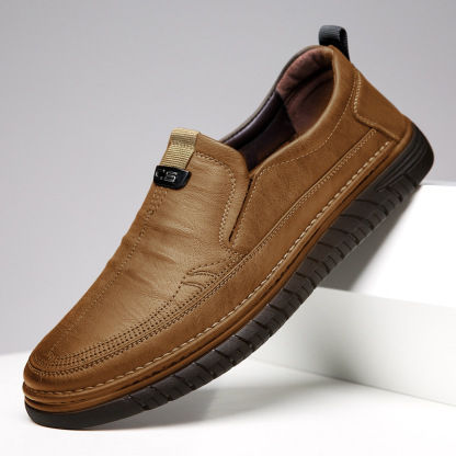 AHLSENTOP Neue Herren-Slip-on-Freizeitschuhe aus Leder
