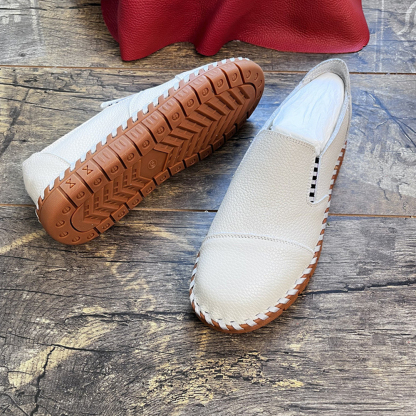 Ahlsentop Handgefertigte Herren-Slipper aus Leder
