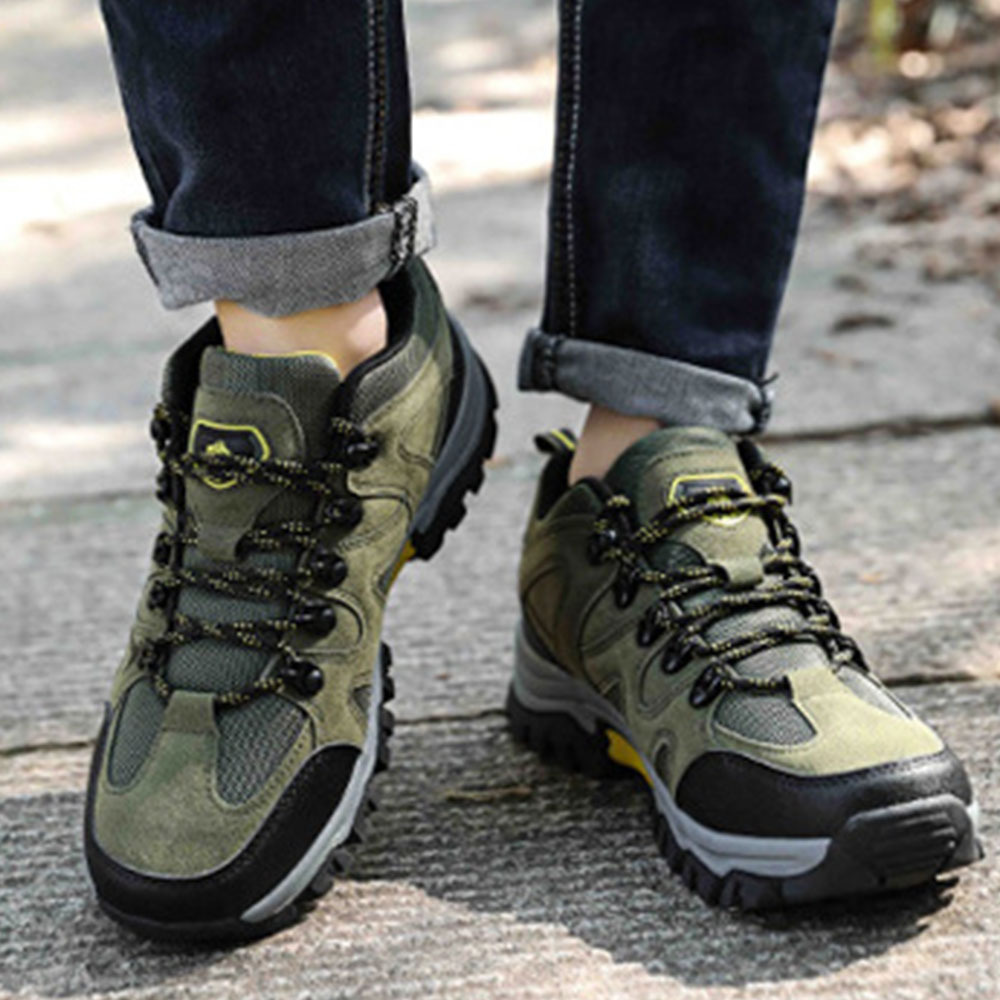 Ahlsentop Low-Top-Schnür-Outdoor-Wanderschuhe für Herren