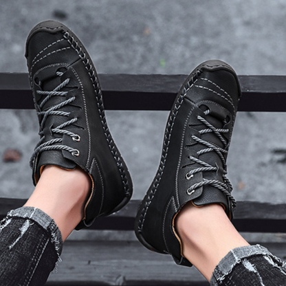 Ahlsentop Handgenähte britische Freizeitstiefel für Herren im Herbst