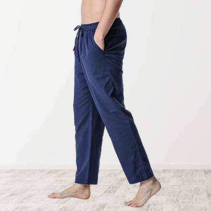 Ahlsentop™ Neue einfarbige, mittelhohe, gerade Nine-Point-Hose für Herren