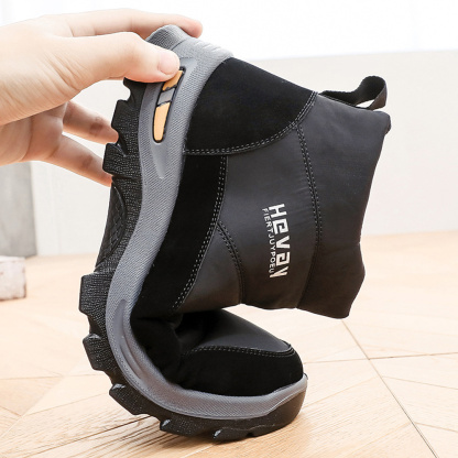 AHLSENTOP Warme und dicke rutschfeste Winterschuhe für Herren