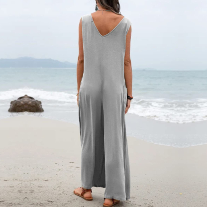 AHLSENTOP™ Ärmelloser, lockerer Sommer-Overall für Damen