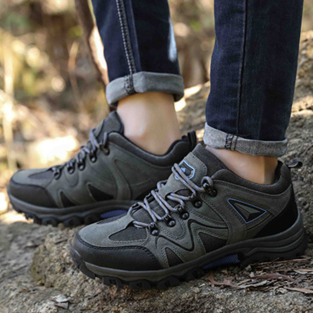 Ahlsentop Low-Top-Schnür-Outdoor-Wanderschuhe für Herren