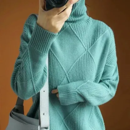 Rollkragenpullover aus Kaschmir für Damen