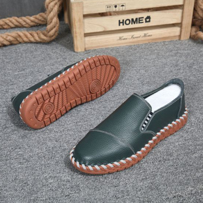 Ahlsentop Handgefertigte Herren-Slipper aus Leder