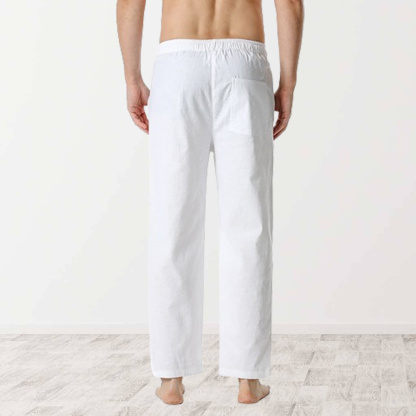 Ahlsentop™ Neue einfarbige, mittelhohe, gerade Nine-Point-Hose für Herren