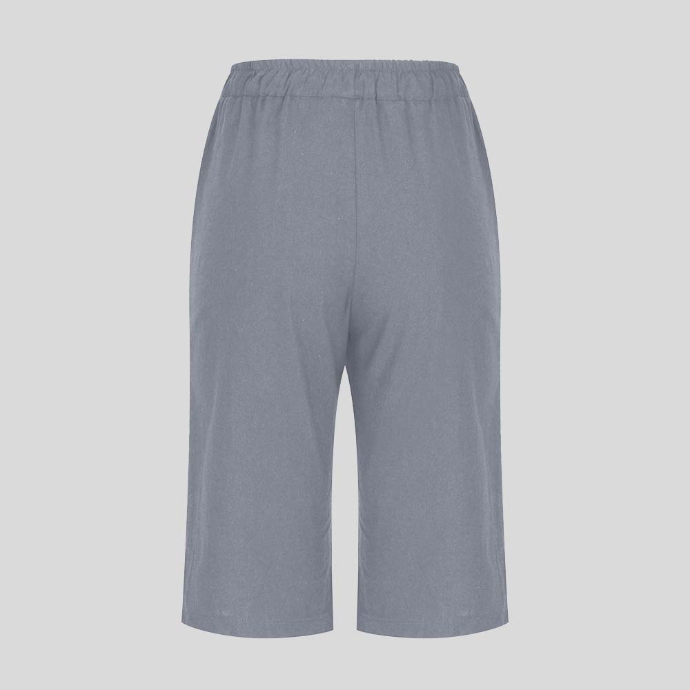AHLSENTOP™ Lockere Sommerhose für Damen mit Kordelzug aus Baumwolle und Leinen