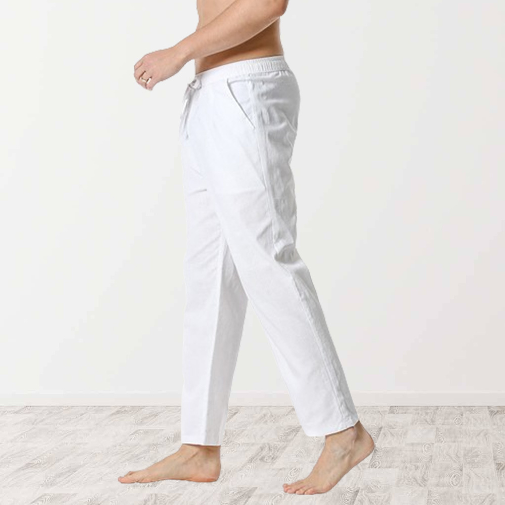 Ahlsentop™ Neue einfarbige, mittelhohe, gerade Nine-Point-Hose für Herren
