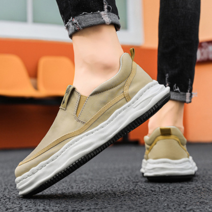 Ahlsentop Slip-On-Segeltuchschuhe mit elastischem Besatz