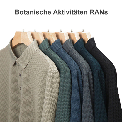 AHLSENTOP™ Lässiges Jacquard-Revers-Poloshirt für Herren