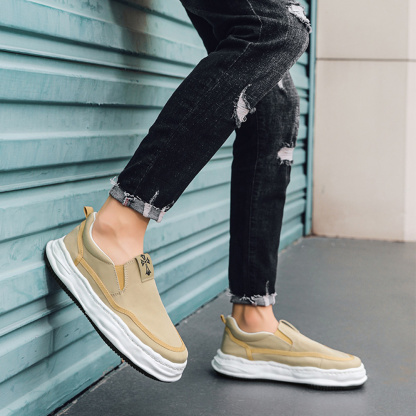 Ahlsentop Slip-On-Segeltuchschuhe mit elastischem Besatz