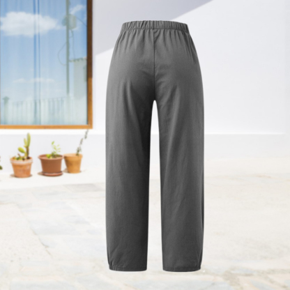 AHLSENTOP Neunte Hose mit hoher Taille und weitem Bein für Damen